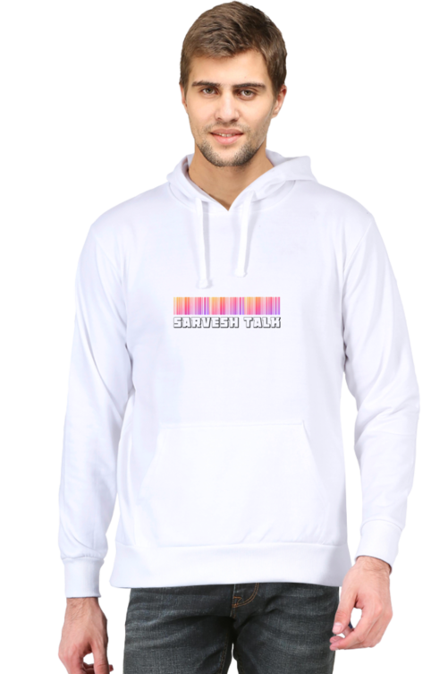 SARVESH TALK Unisex Adult Hooded Sweatshirt - Large Barcode