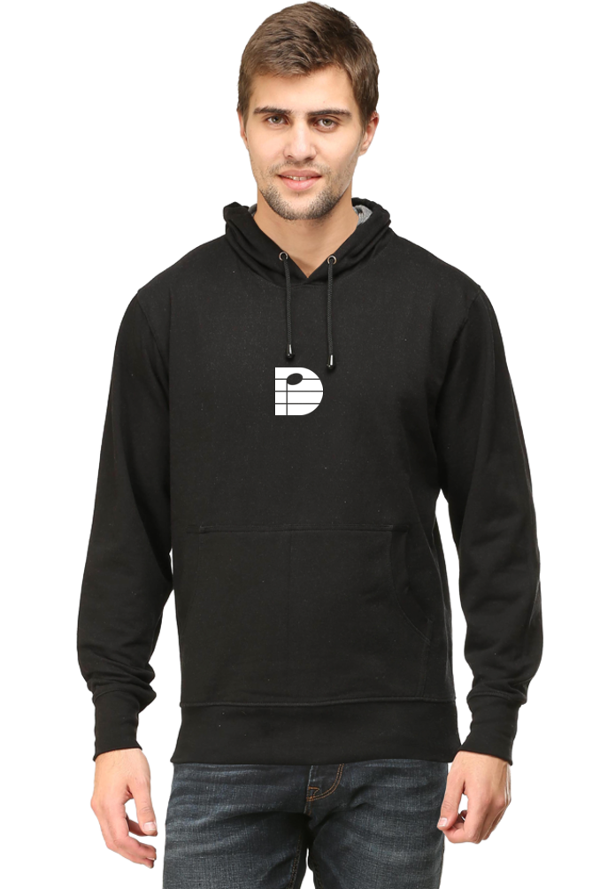 DARPAN SHAH Black Unisex Adult Hooded Sweatshirt