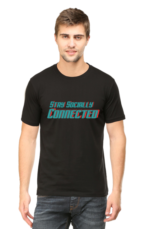 SARVESH TALK Unisex Adult T-Shirt - Stay Socially Connected
