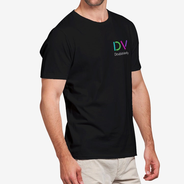 DV Men's Heavy Cotton Adult T-Shirt BLACK