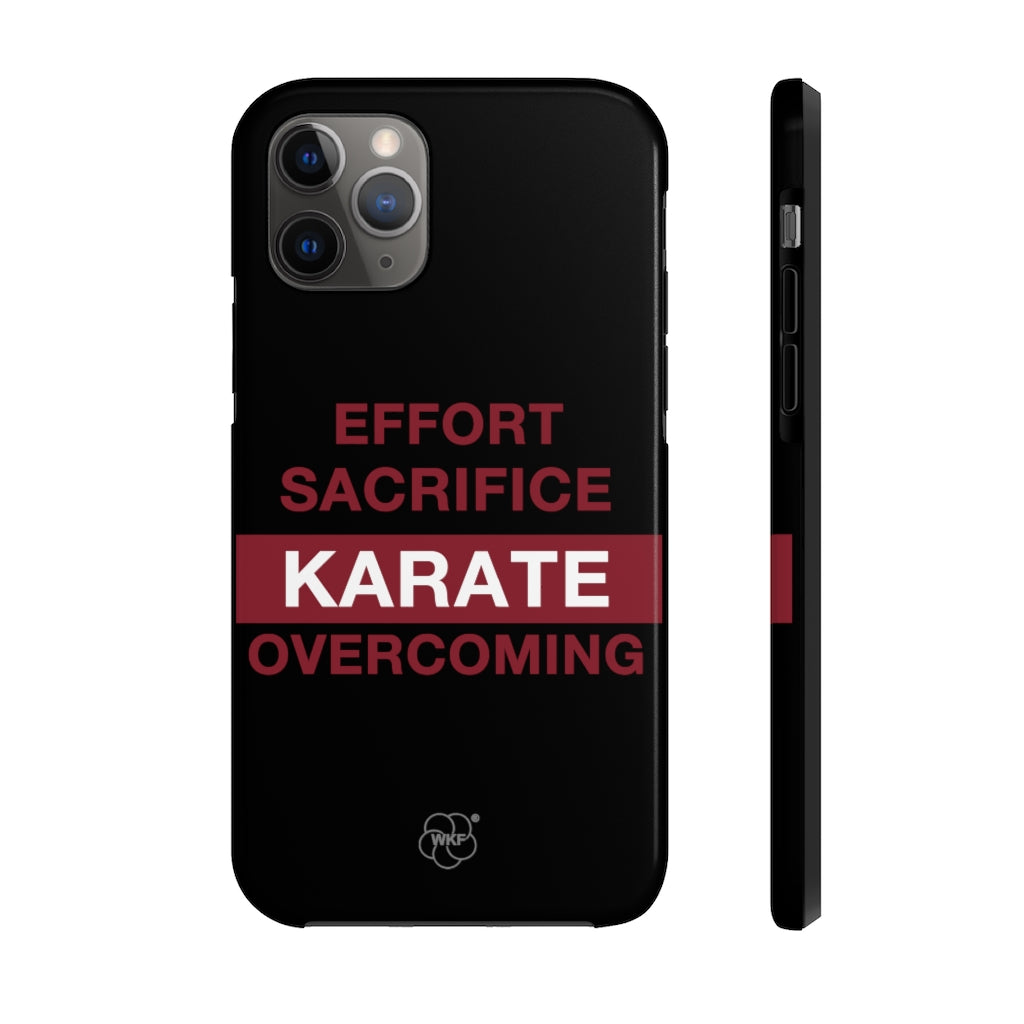 World Karate Federation Unisex Tough Phone Case - Motto Red