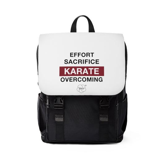 World Karate Federation Unisex Casual Shoulder Backpack - Motto