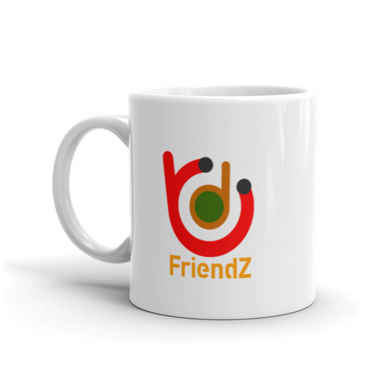 BD FriendZ White Coffee Mug 11oz