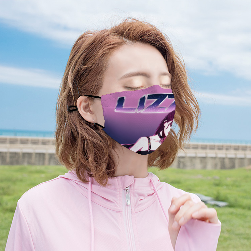 DJ LIZZY Illustrated Face Mask with 2 Filters
