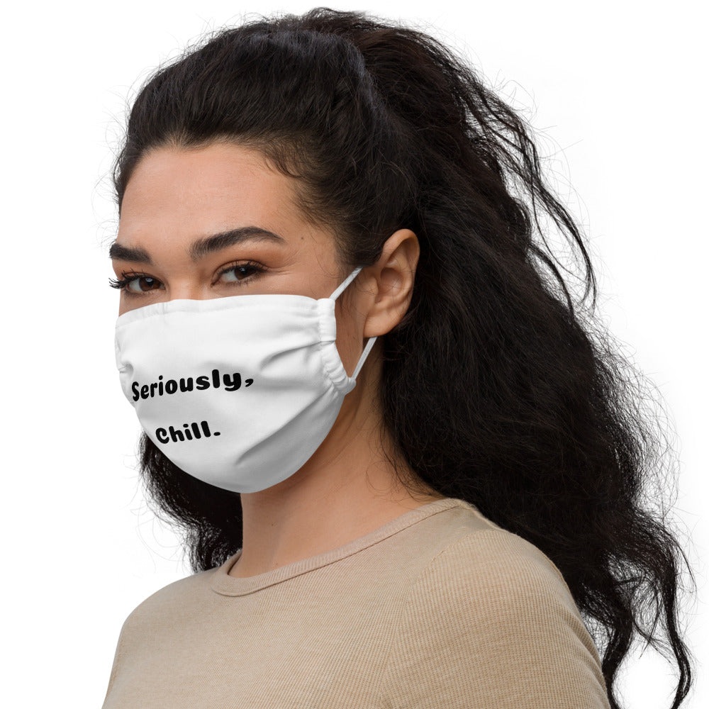 HAILEY -SENPAI Unisex Adult Premium Face Mask - Seriously. Chill.