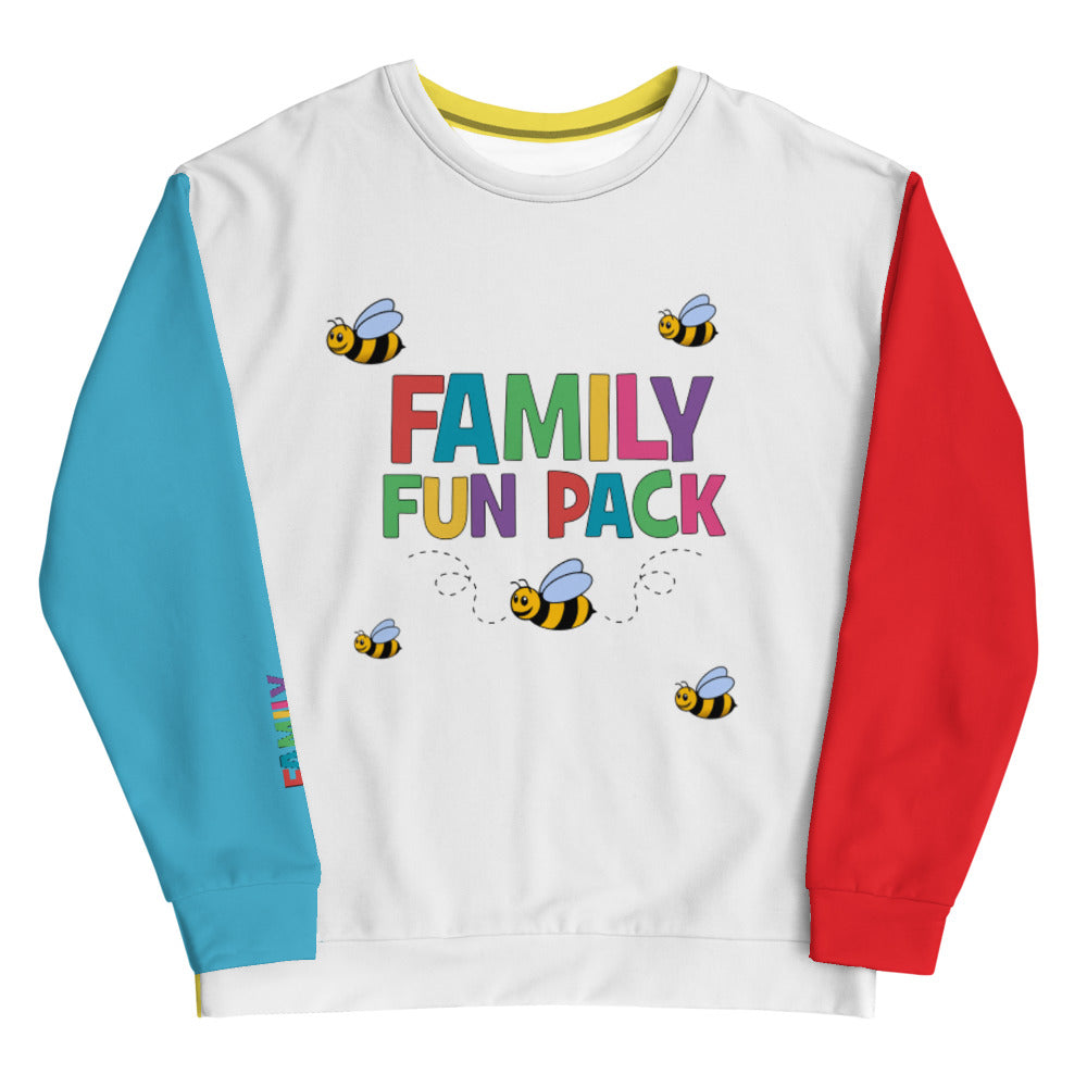 Family Fun Pack Unisex Adult Crazy Colour Sweatshirt