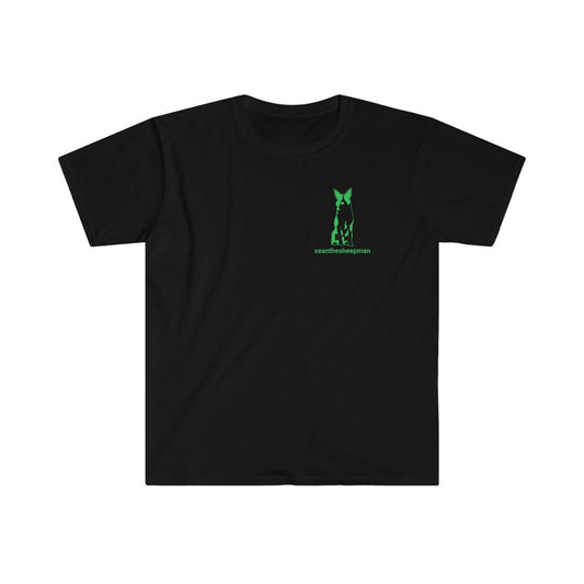 seanthesheepman Adult Unisex T-Shirt - Green Logo