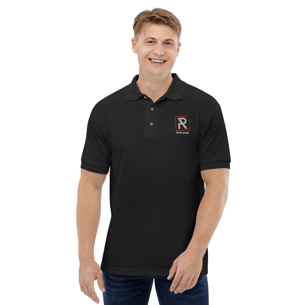 Redline Reviews Adult Unisex Embroidered Polo Shirt - Logo