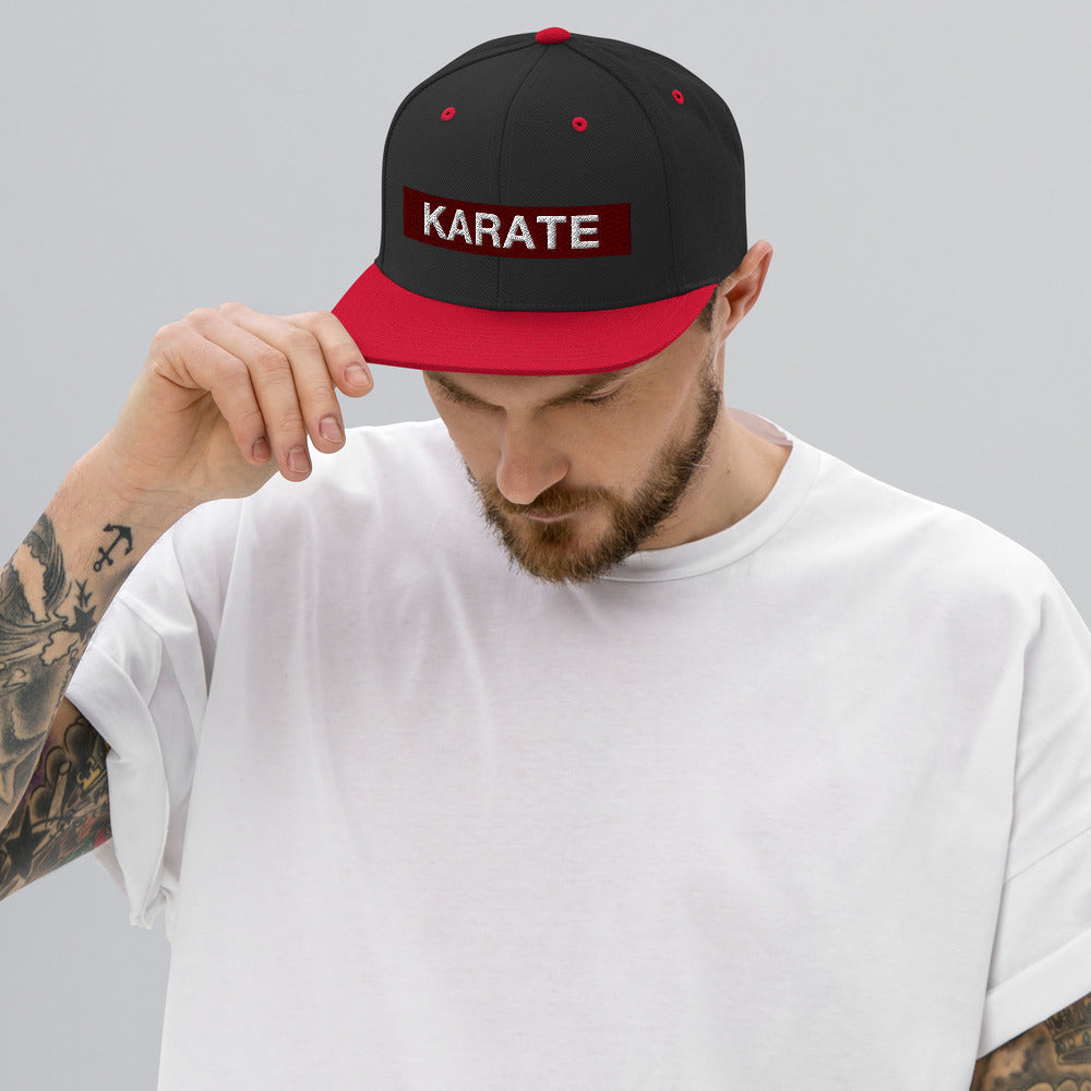 World Karate Federation Adult Unisex Snapback Hat - Motto