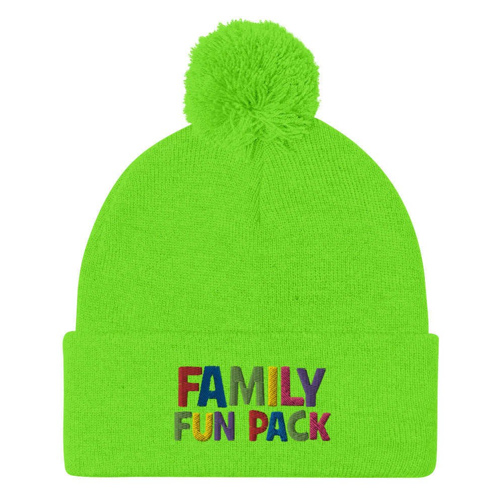 Family Fun Pack Unisex Adult Pom-Pom Beanie