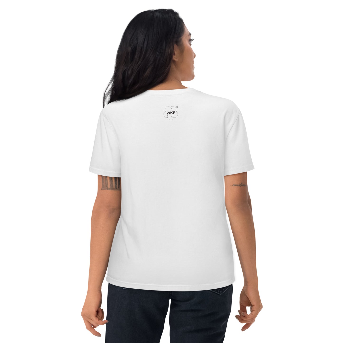 World Karate Federation - Karate For Life - WHITE Adult Unisex organic cotton t-shirt