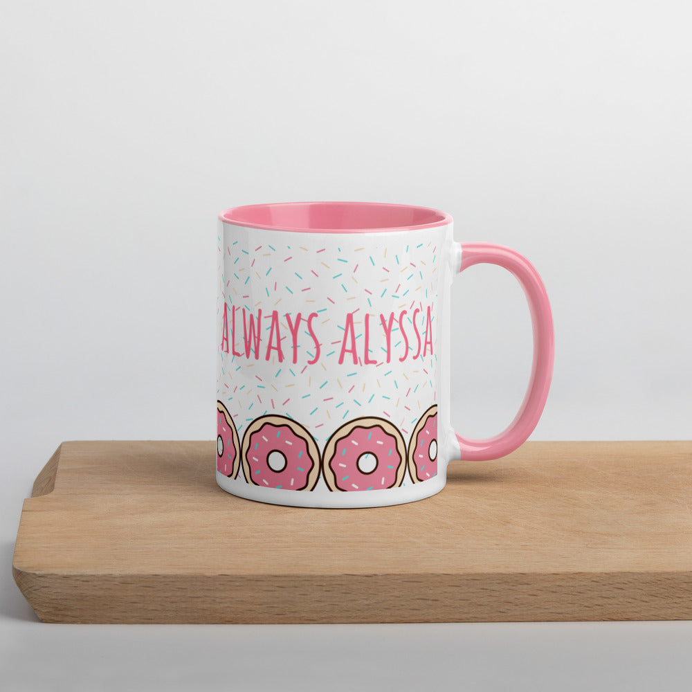 ALWAYS ALYSSA Mug with Color Inside - Sparkles